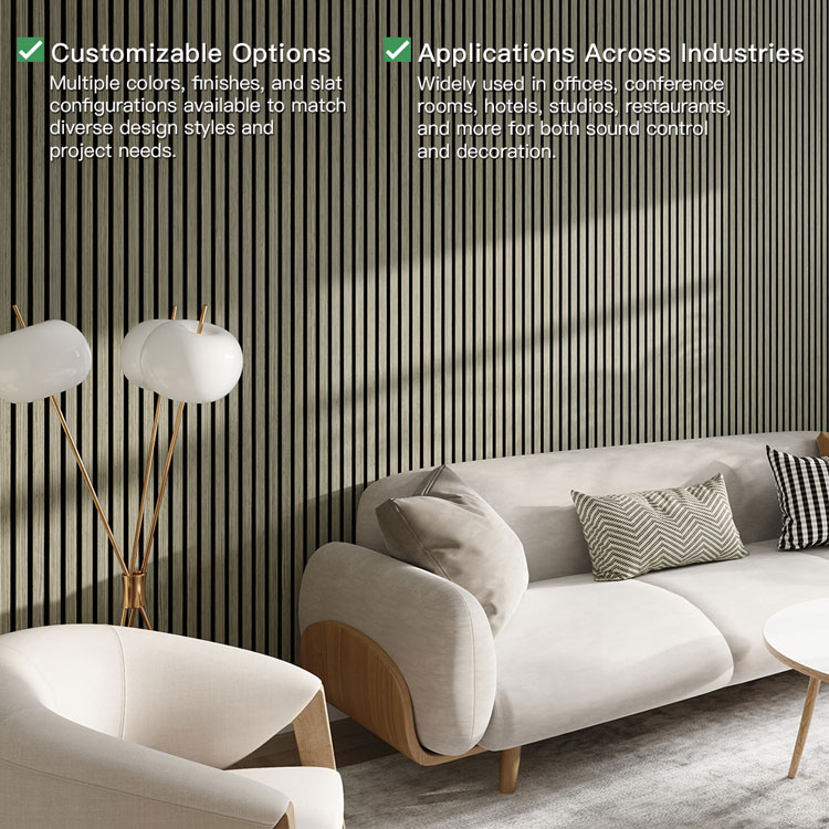 Top Manufacturer and Wholesaler of Acoustic Wood Slat Panels