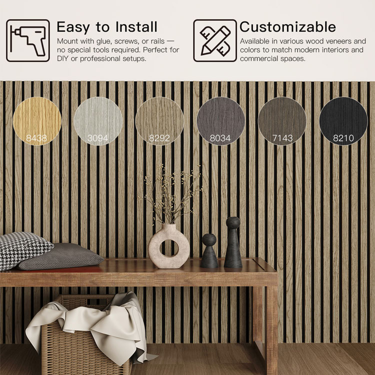 Top Manufacturer and Wholesaler of Acoustic Wood Slat Panels